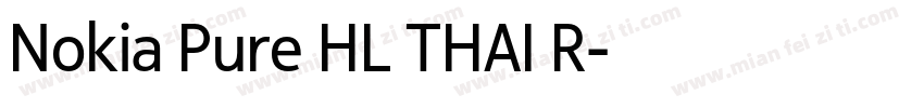 Nokia Pure HL THAI R字体转换